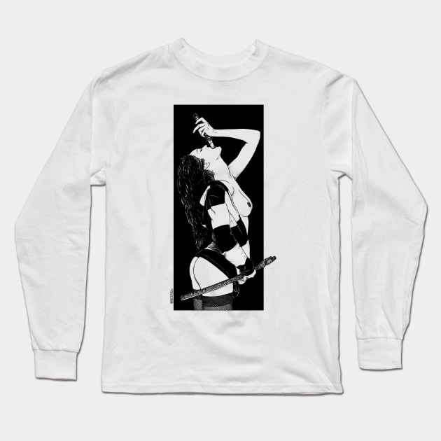 L'avaleuse de sabre (Deep throat) Long Sleeve T-Shirt by apolloniasaintclair